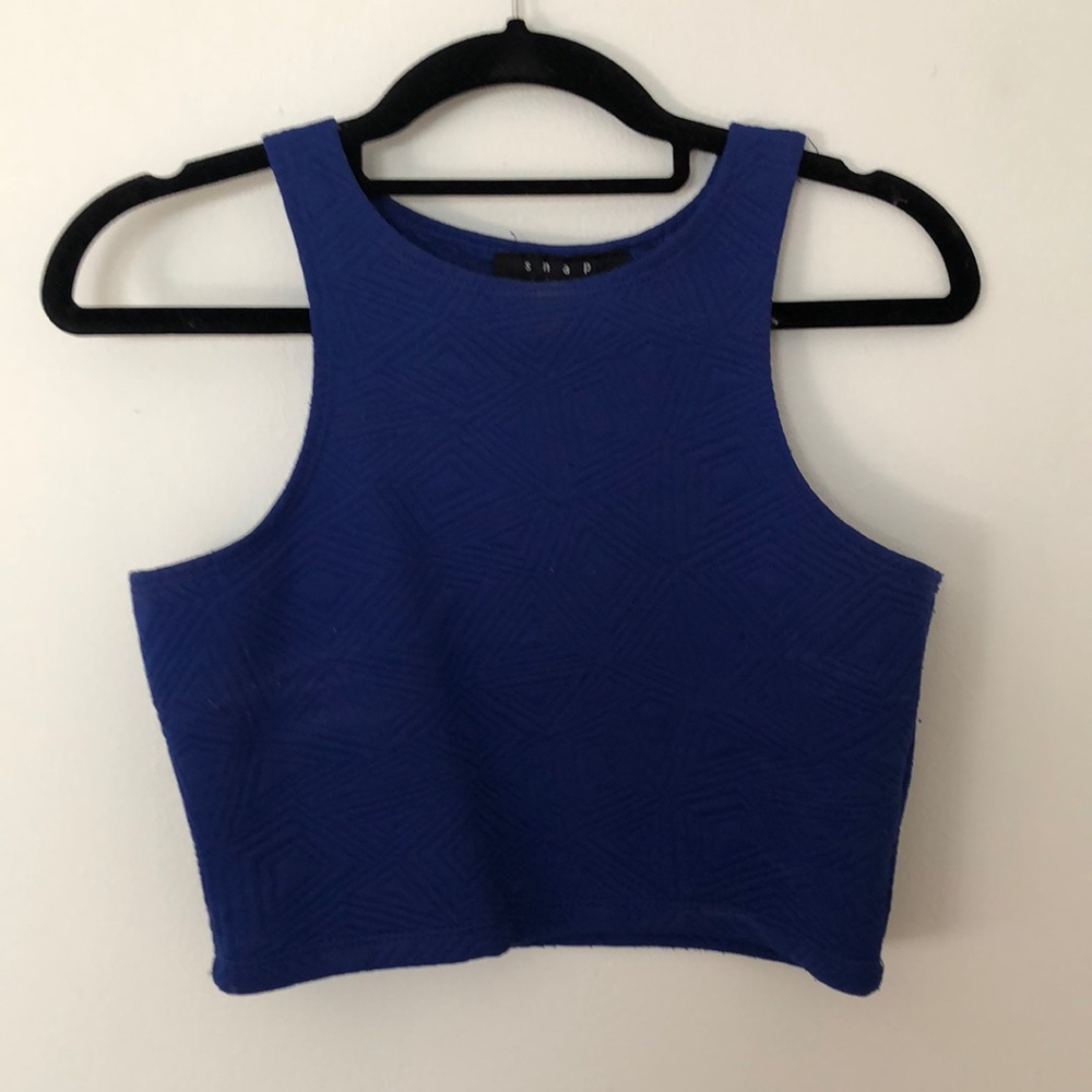 Colbat blue crop top